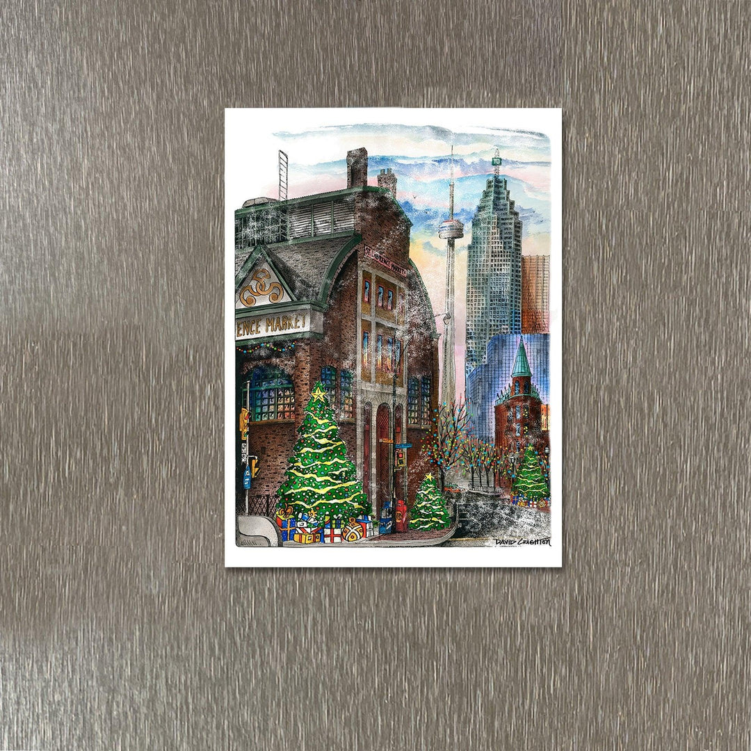 St. Lawrence Market Toronto Christmas Magnet | Totally Toronto Art Inc.