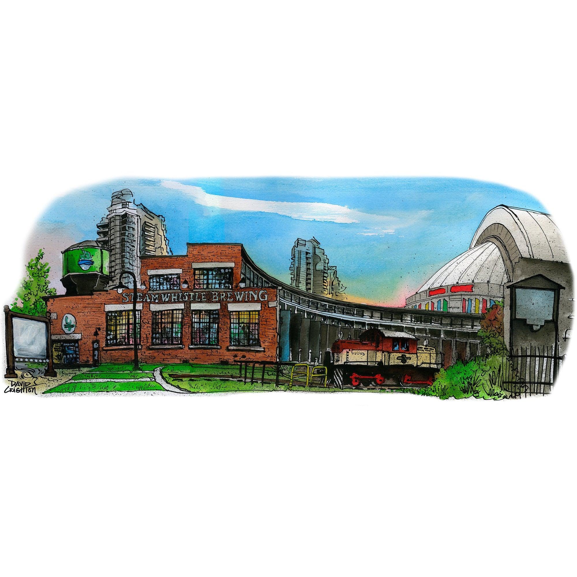Steam Whistle Brewery Toronto Postcard | Totally Toronto Art Inc. 