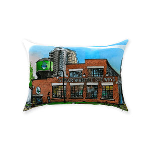 Steamwhistle Brewery Lumbar Pillows | Totally Toronto Art Inc. 