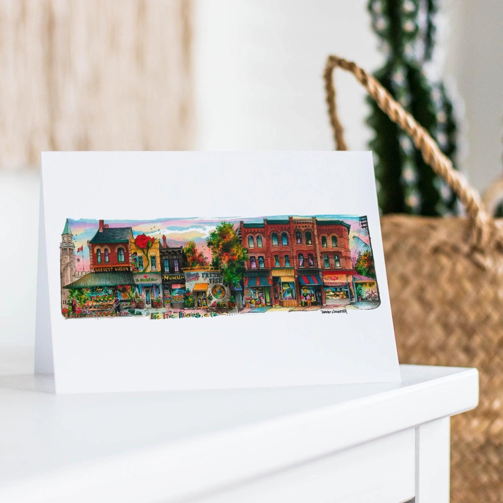 The Five Thieves City Art Greeting Card | Totally Toronto Art Inc. 