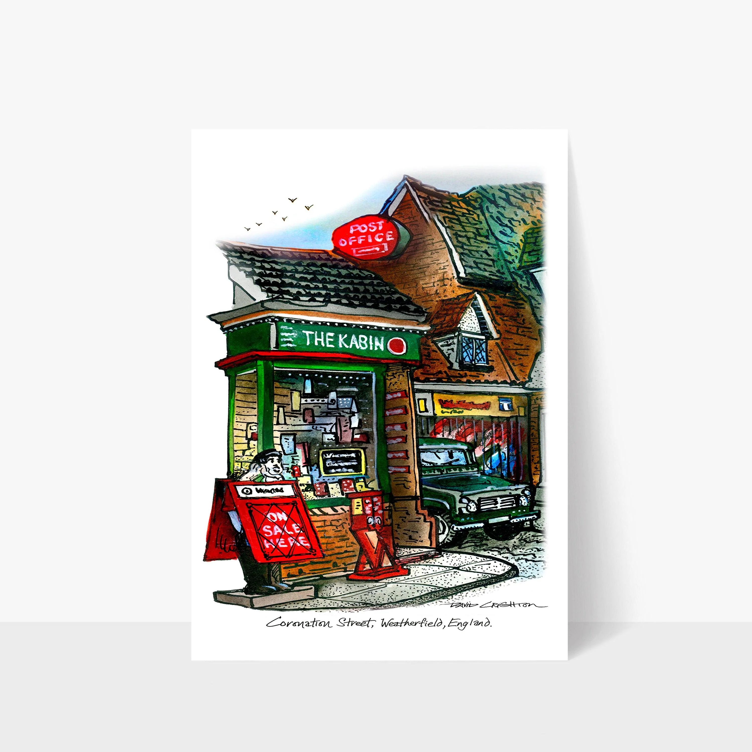 The Kabin Coronation Street Postcard | Totally Toronto Art Inc. 