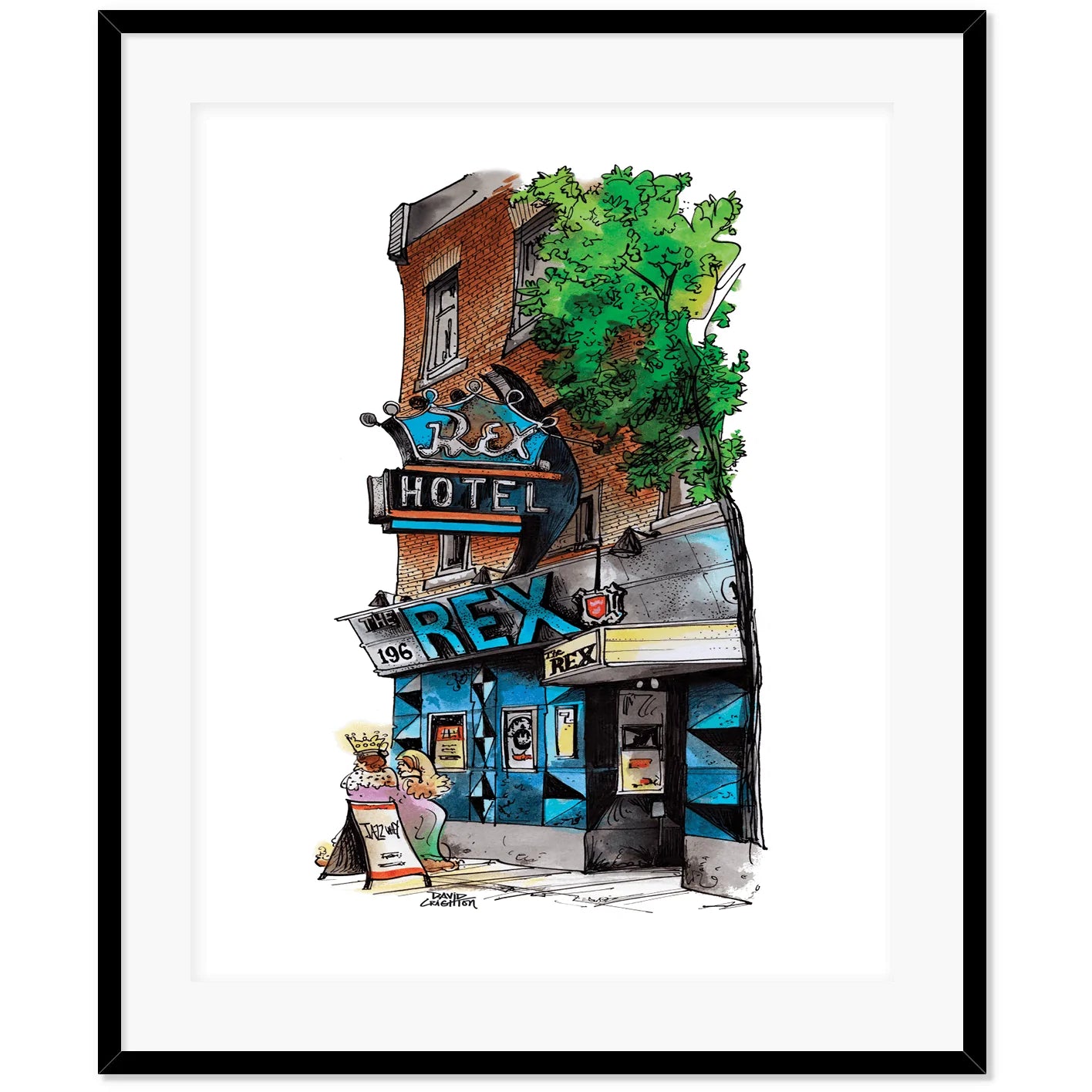 The Rex Jazz  Bars Toronto Wall Art | Totally Toronto Art Inc. 