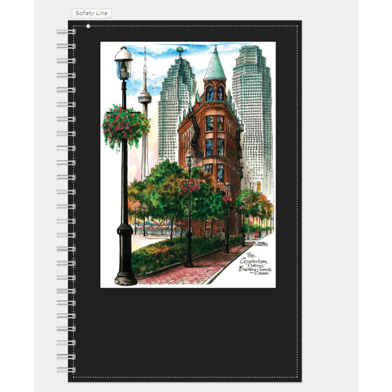 Toronto Flatiron Building Notebook | Toronto Personalized Gifts | Totally Toronto Art Inc. 