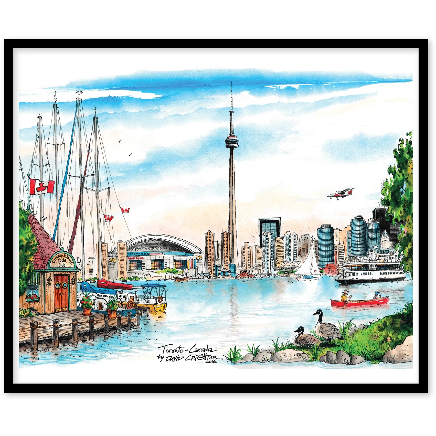 Toronto Island Skyline Wall Art | Totally Toronto Art Inc. 