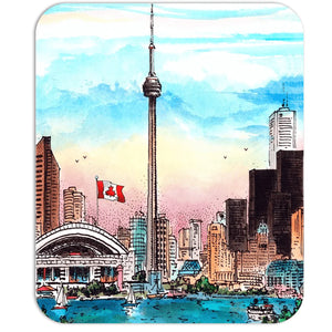 Toronto Skyline CN Tower Mousepad | Totally Toronto Art Inc. 