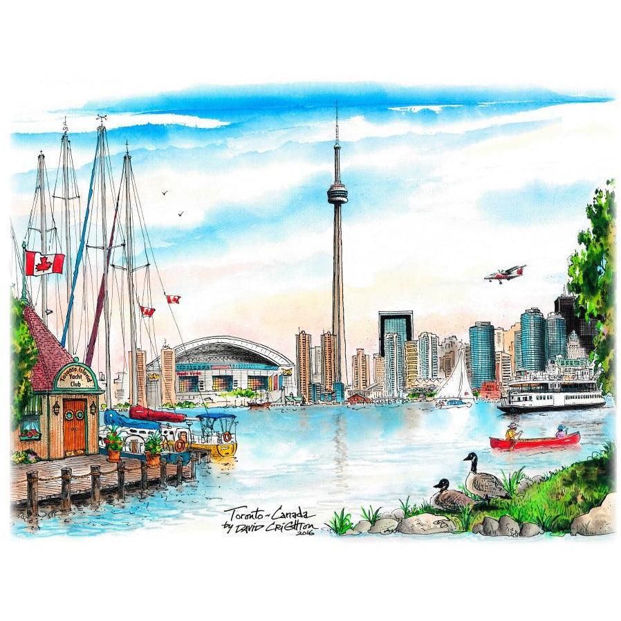 Toronto Skyline Island Post Card | Totally Toronto Art Inc. 