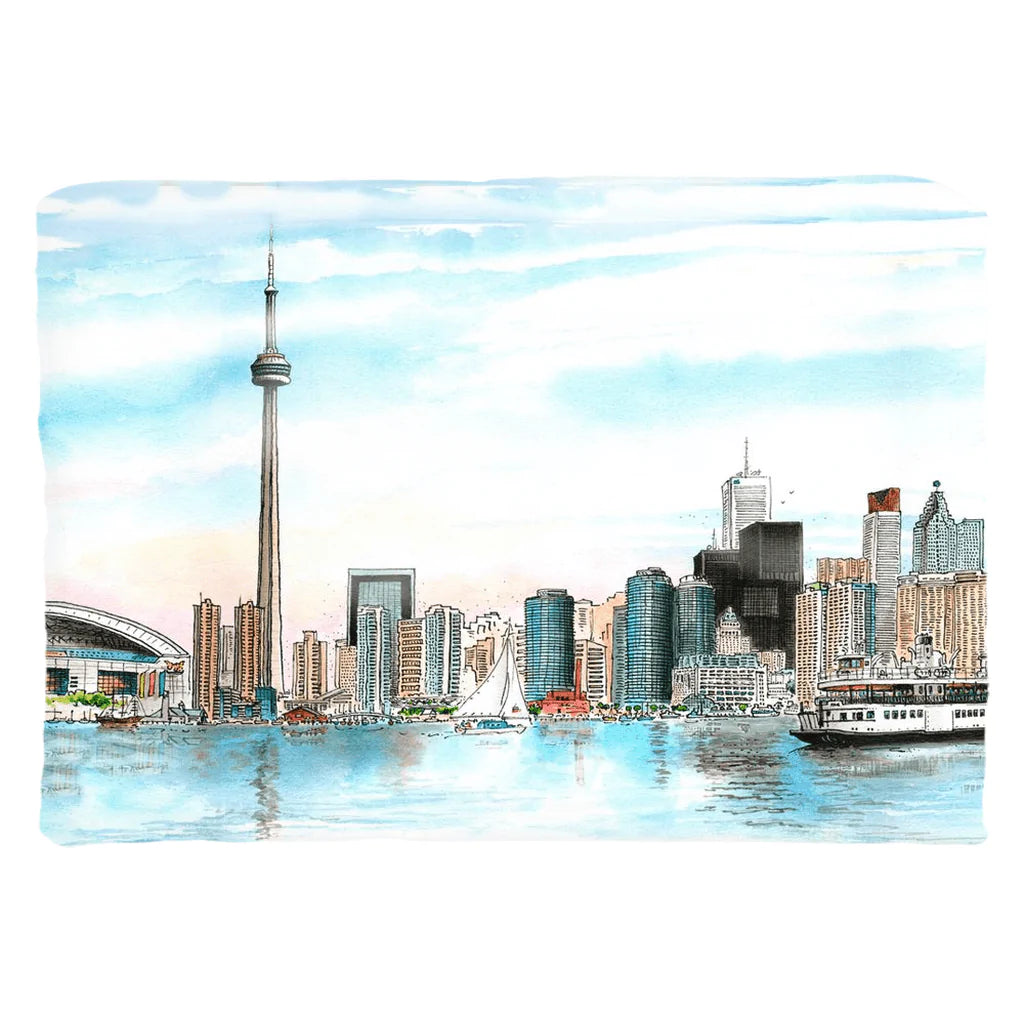 Toronto Skyline Throw Pillow | Totally Toronto Art Inc. 