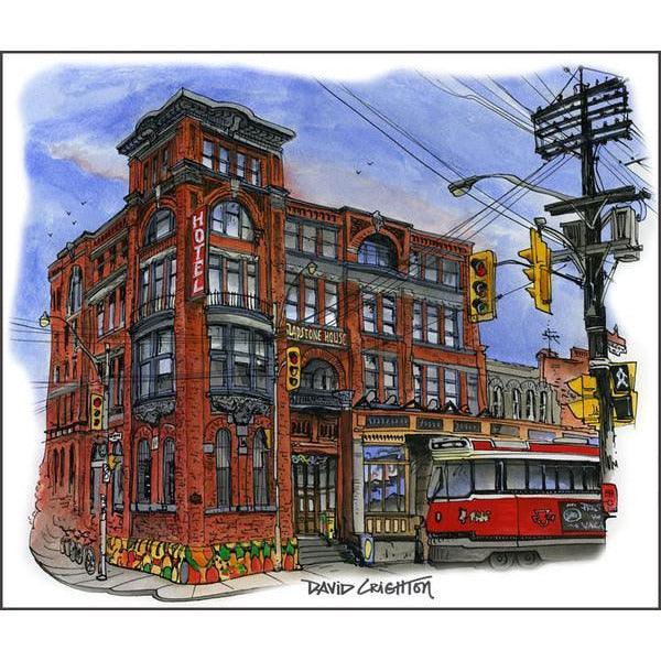 The Gladstone Hotel Toronto Post Card| Totally Toronto Art Inc. 