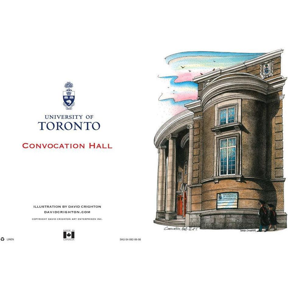 U of T - Convocation Hall Greeting Card | Totally Toronto Art Inc. 