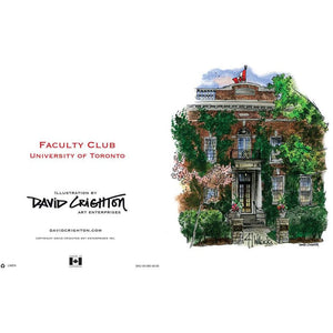 U of T - Faculty Club Toronto Greeting Card | Totally Toronto Art Inc. 