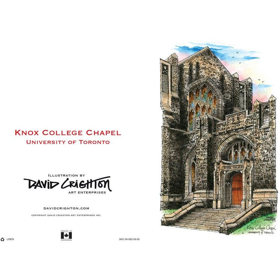 U of T - Knox College Toronto Greeting Card | Totally Toronto Art Inc. 