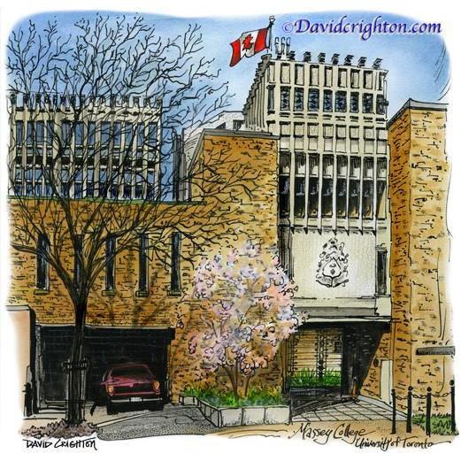 University of Toronto Massey College Art Print | Totally Toronto Art Inc. 