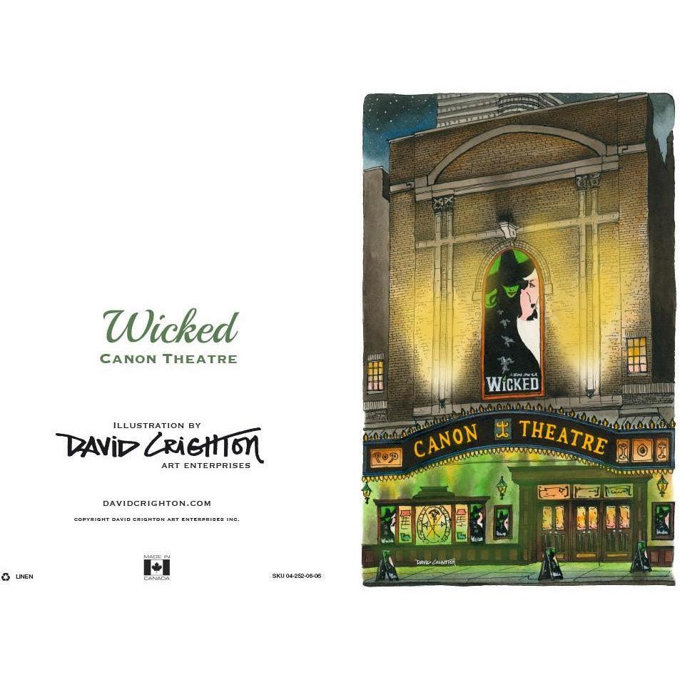 Wicked Theatre Greeting Card | Totally Toronto Art Inc. 