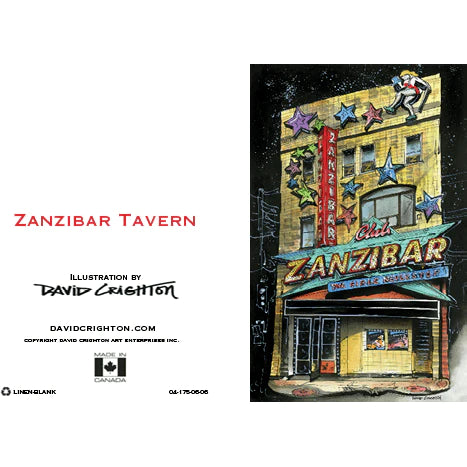 Zanzibar Toronto Greeting Card | Totally Toronto Art Inc. 
